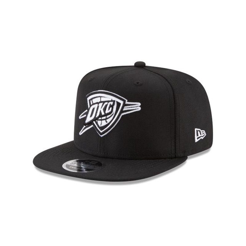 NBA Oklahoma City Thunder High Crown 9Fifty Snapback (DHR0233) - Black New Era Caps